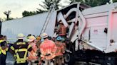 One person injured in I-83 crash between trash truck and tractor-trailer