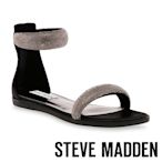 STEVE MADDEN-INFUSE-R 水鑽一字帶平底涼鞋-黑色
