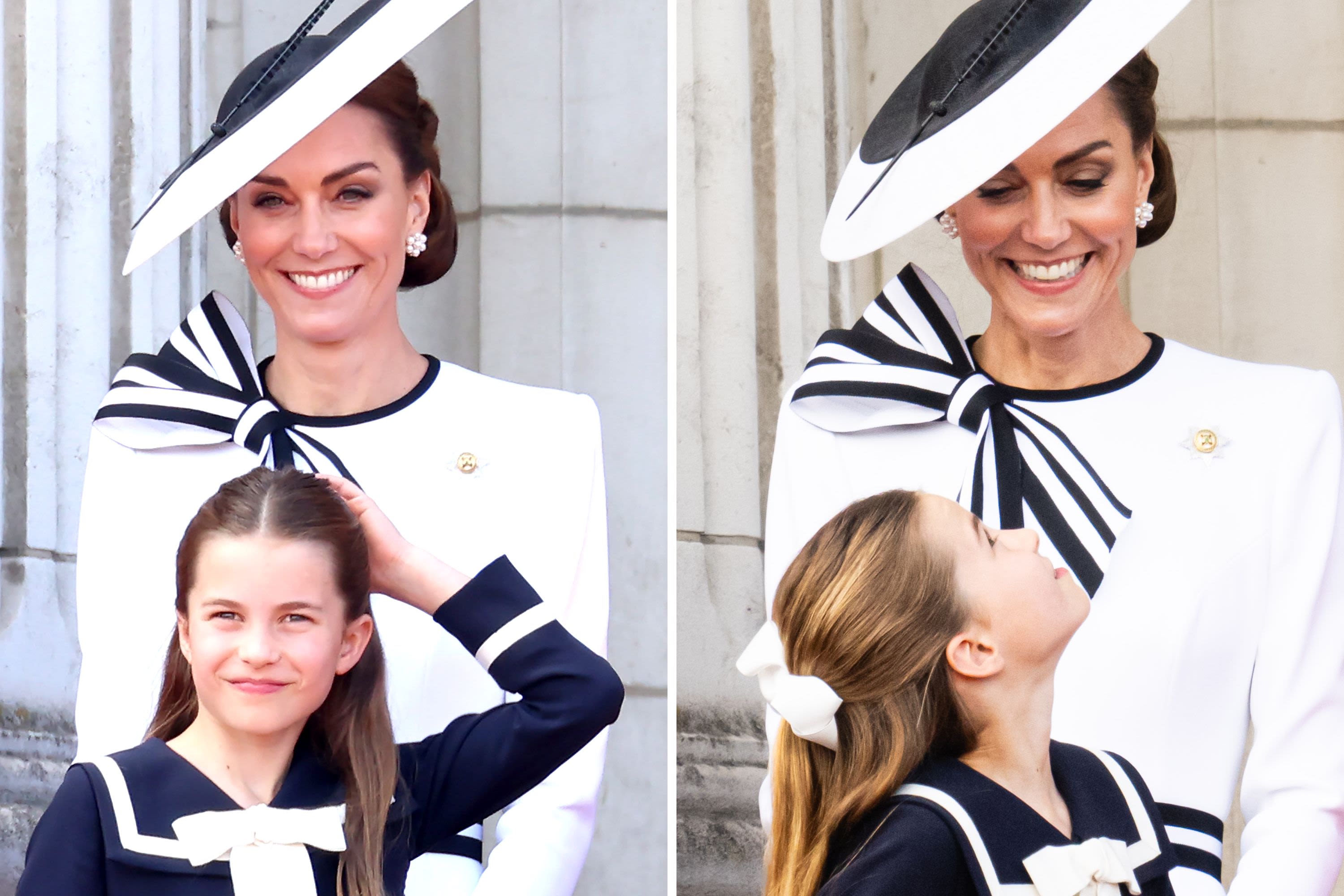 Princess Charlotte and Princess Kate's balcony moment goes viral