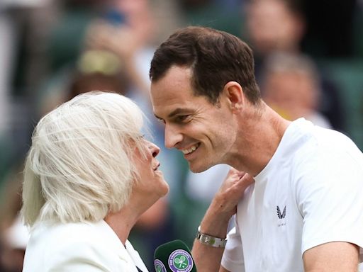Sue Barker makes emotional confession about Andy Murray's Wimbledon farewell