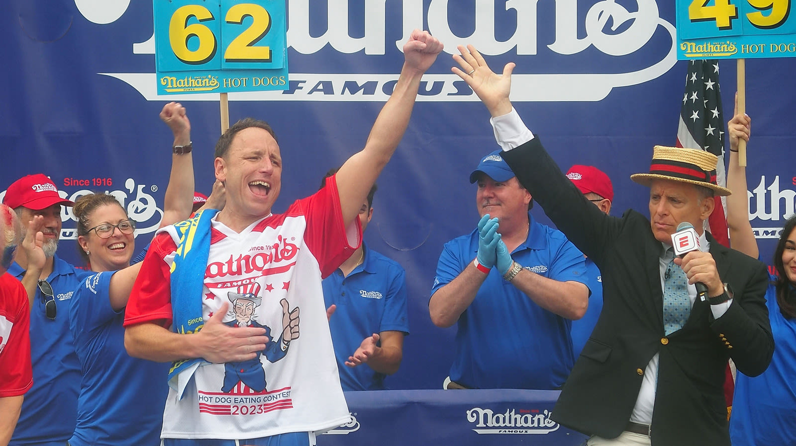 Joey Chestnut Is Still Competing On July 4, Despite His Nathan's Ban