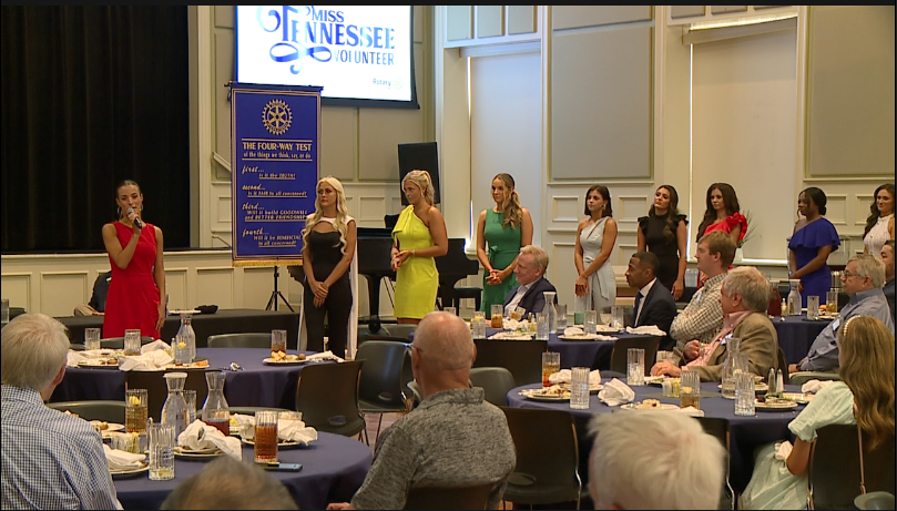 Miss Tennessee Volunteer contestants visit Jackson Rotary Club - WBBJ TV