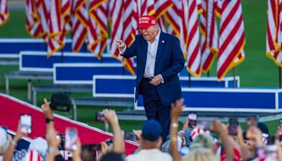Cocky Trump struts at Doral political rally: ‘It doesn’t matter who they nominate’
