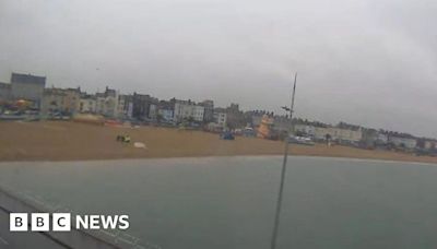 Weymouth beach closed after man's body found in sea near pavilion
