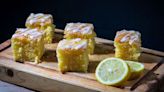 Mary Berry's 'favourite' lemon drizzle traybake recipe is moist and crunchy