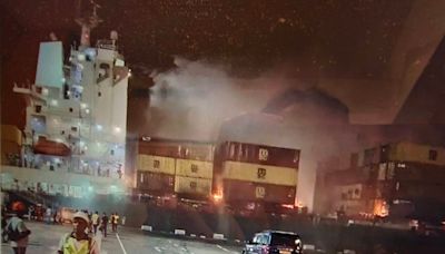 距離動明輪爆炸不到48小時 業界龍頭MSC船隻在可倫坡爆炸