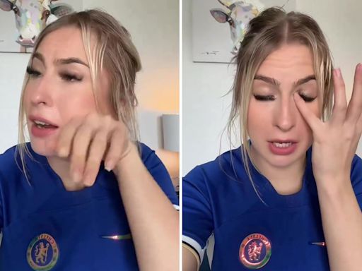 Astrid Wett breaks down in tears in emotional video over exit of Chelsea 'daddy'