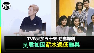 吳君如爆TVB加薪幅度太低決定離巢 一度質疑自己：我值咁少錢? | 流行娛樂 | 新Monday