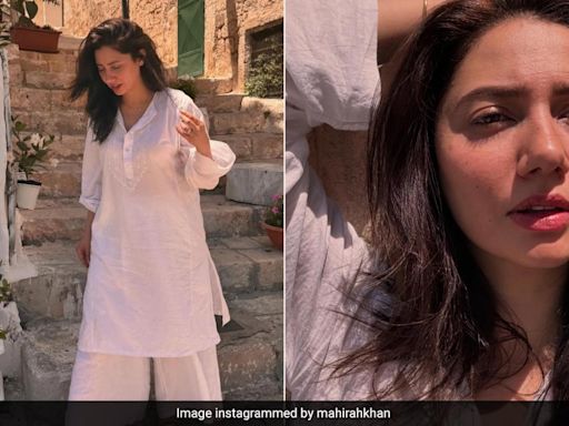 Mahira Khan's White Kurta Travels Everywhere With Her, Plus Her Khussas And Dresses