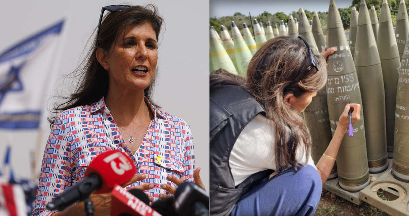 Nikki Haley writes 'finish them' on Israeli artillery shell: A look at her trip to Israel and her past comments on the war in Gaza