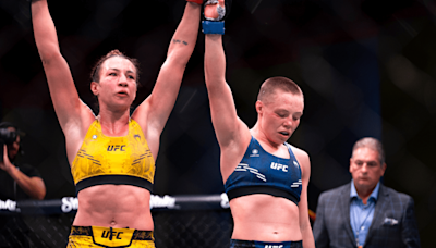 UFC free fight: Rose Namajunas claims first women's flyweight win against Amanda Ribas