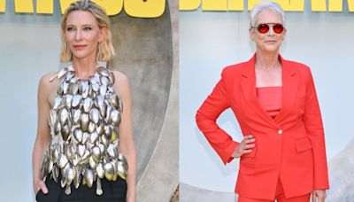 ...in Custom Hodakova, Jamie Lee Curtis Adds Steampunk Edge to Monochrome Suit and More From the ‘Borderlands’ Red Carpet