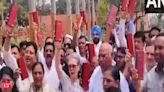 Pro-tem speaker appointment row: INDIA bloc leaders protest holding copy of Constitution