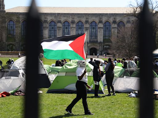 Northwestern students set up pro-Palestinian encampment as university changes protest policy