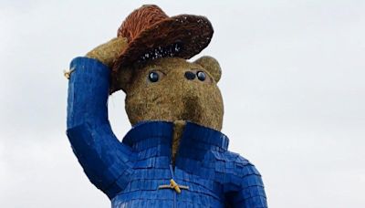 Cheshire ice cream farm unveils 45-feet-tall Paddington Bear sculpture