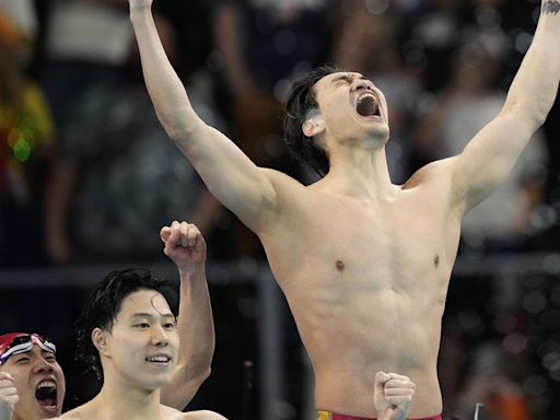 巴黎奧運｜中國隊逆轉奪金打破美國十連霸 男子4×100米混合泳締新紀錄 | am730