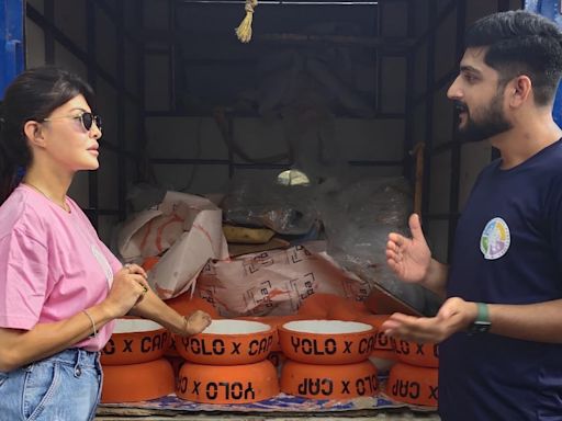 Jacqueline Fernandez's YOLO Foundation Along With NGO Provide 1,000 Water Bowls For Stray Animals In Mumbai