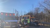 Update: 6 injured after 3-vehicle crash involving school bus on Perry Highway on Monday