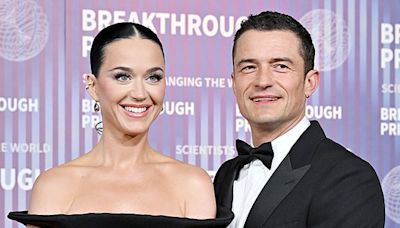 El insólito posado de Katy Perry y Orlando Bloom