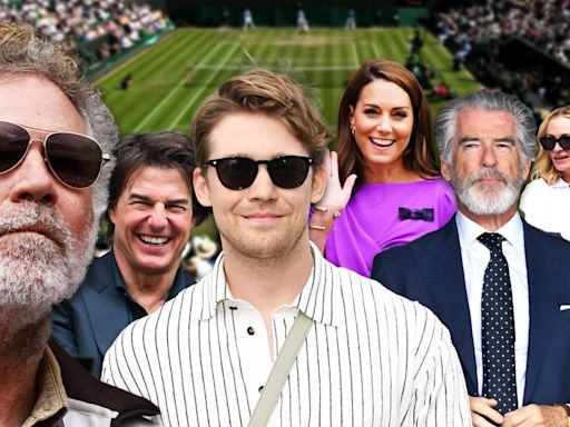 Who's in the royal box at Wimbledon today?
