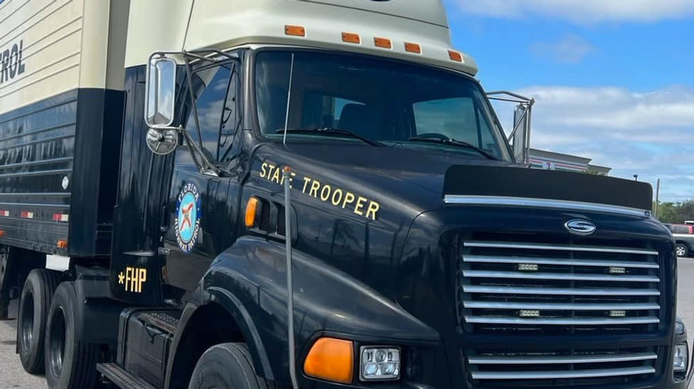 State's highway patrol using marked semis to pull drivers over