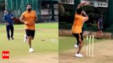 'Grinding for the greatest': Mohammed Shami hits the nets, eyes India return | Cricket News - Times of India