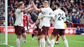 ...Manchester City player ratings vs Nottingham Forest: Erling Haaland back with a bang as assist king Kevin De Bruyne inspires rusty champions to vital win in title race | Goal.com English...