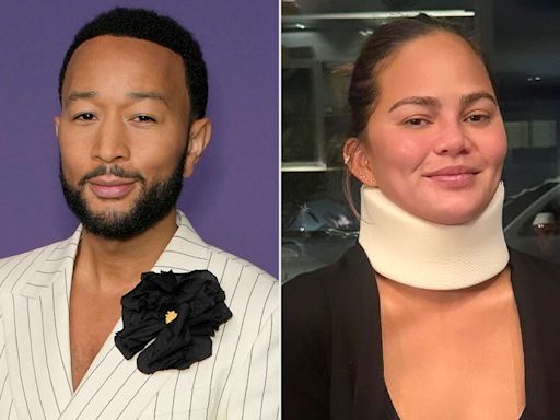 John Legend Says Chrissy Teigen Wound Up in Neck Brace Trying to Be an ‘Acrobat’ Like Daughter Luna