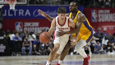 Reed Sheppard dazzles in NBA Summer League debut against Bronny James, Dalton Knecht