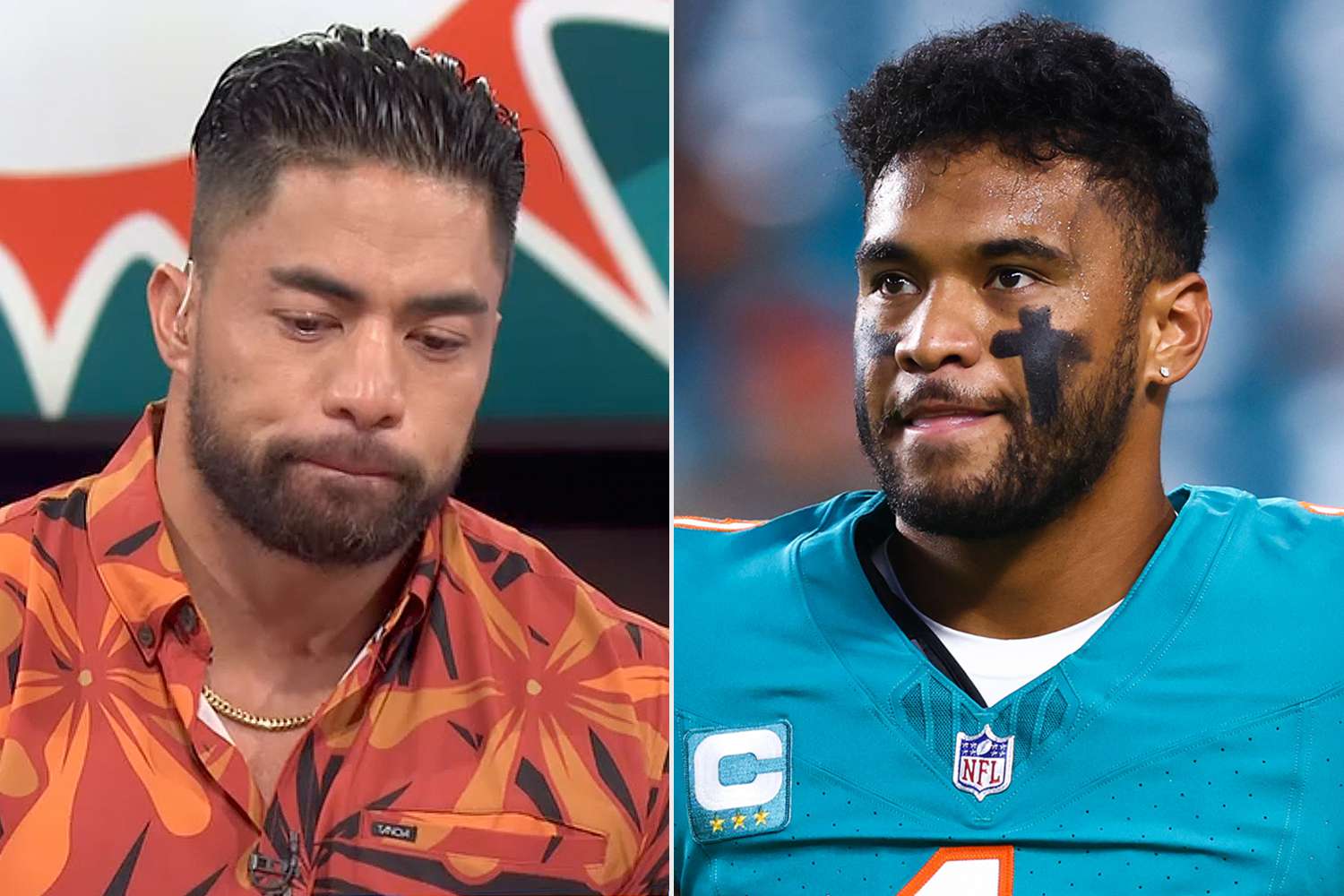 Manti Te'o Gets Emotional Talking About Tau Tagovailoa's NFL Future After QB's Latest Concussion