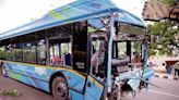 Woman dead, 24 hurt as DTC bus rams into Metro pillar