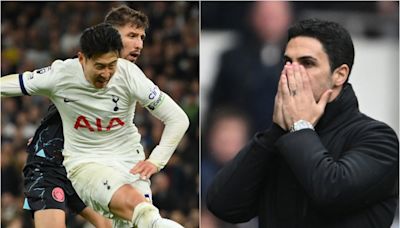 Mikel Arteta reveals reaction to huge Heung-min Son miss that could cost Arsenal the title