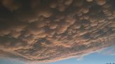 Did you see the sky over Bucks County on Sunday night? Mammatus clouds put in a show