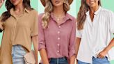 Amazon Is Bursting With Breezy Button-Down Blouses This Summer—All Under $30