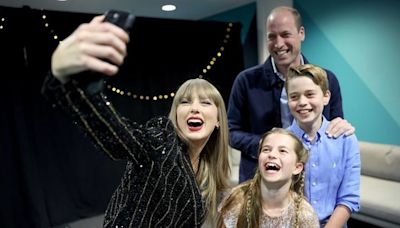 Taylor Swift takes selfie with Prince William and his children at Eras Tour show in London