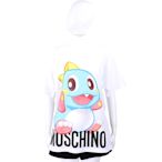 MOSCHINO x Bubble Bobble 泡泡龍聯名印花白色寬鬆版短袖TEE T恤(女款)