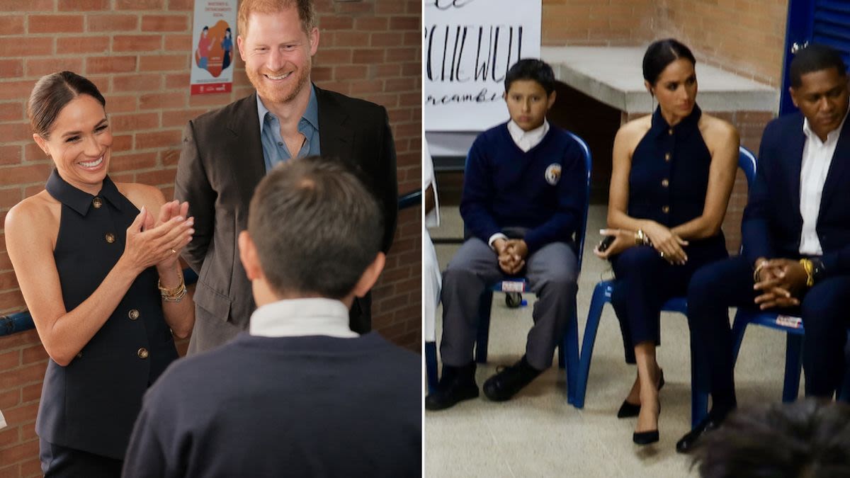 Meghan Markle and Prince Harry Meet "Smart and Savvy" Students During Colombia Royal Tour