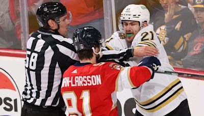 Fight night flicks: Bruins, Panthers square off multiple times in Game 2