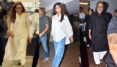 Farah Khan Mom Passes Away: Rani, Shilpa & Other B-Town Celebs Reach Farah's Home To Pay Last Respects | WATCH