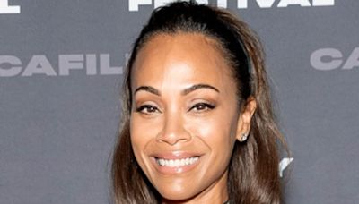 Zoe Saldana stuns in lace dress during 47th Mill Valley Film Festival