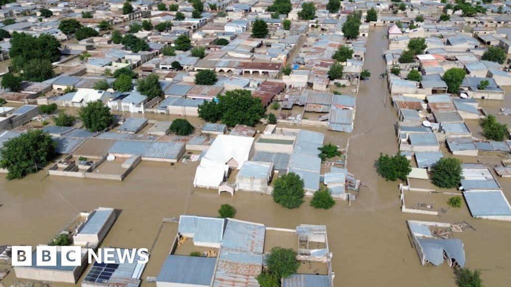 Nigeria Maiduguri floods: Prisoners flee after water damages jail walls