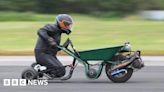 Pembrokeshire man breaks world record for fastest wheelbarrow