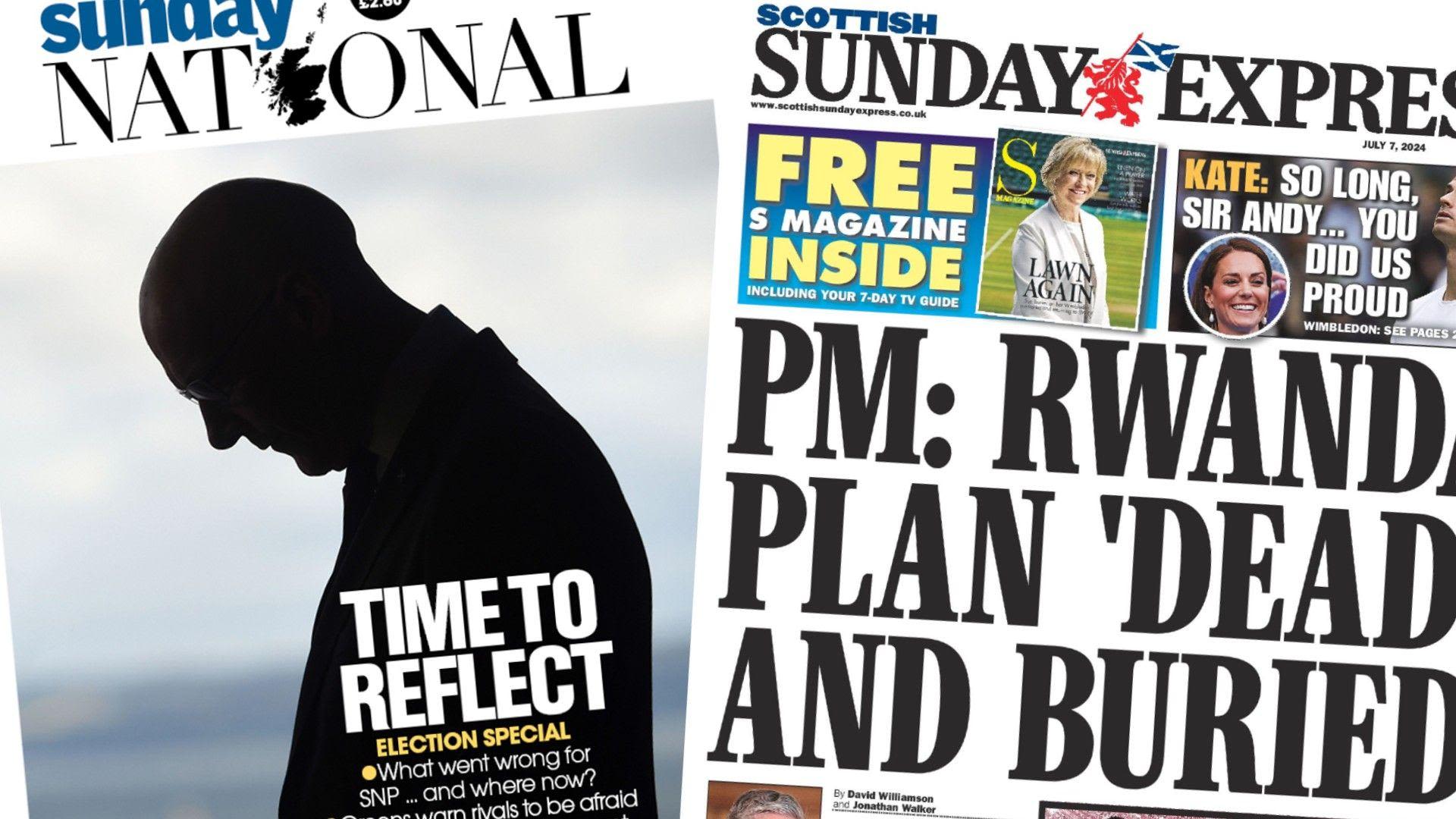 Scotland's papers: Rwanda plan 'dead and buried' and SNP's 'time to reflect'