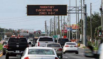 Nearly two-thirds of gas stations are empty in Tampa area as millions flee path of Hurricane Milton