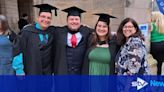 Triplets graduate Scottish university on same day with first-class honours