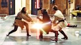 Star Wars' Phantom Menace Lightsaber Fight Was Decided By A Five-Year-Old - SlashFilm