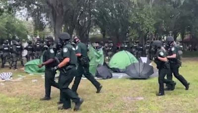 ‘No longer peaceful:’ 10 arrested as pro-Palestine rioters clash with USF police