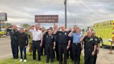 Memorial highway sign for Monroe Township Fire Department Capt. Joseph Liedel unveiled