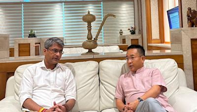 Sikkim CM Prem Singh Tamang Discusses Football Development with AIFF President Kalyan Chaubey - News18