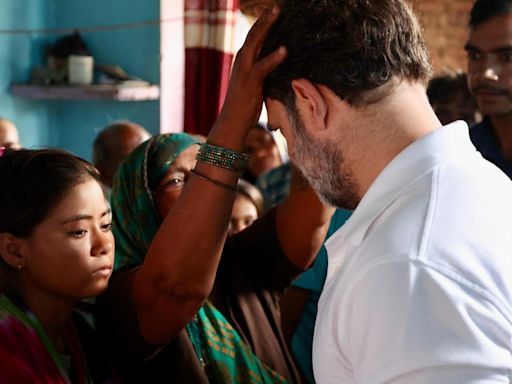 Hathras stampede: Rahul Gandhi reaches Aligarh, meets kin of victims